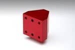 Red Anodized Aluminum Spacer